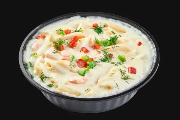 باستا صوص ابيض بالجمبري ( مخلي وسط