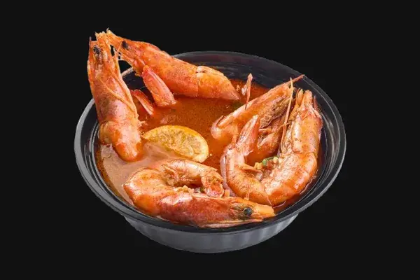 شوربة ربع جمبري جامبو بالبطارخ بيور