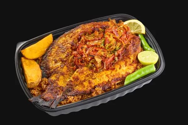 وجبة سمك بوري سنجاري مشوي