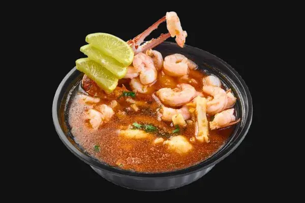 شوربة جمبري بيزك ساده بالبطارخ
